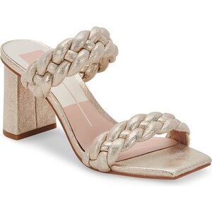 Dolce Vita Paily Braided Sandal Gold Sz 8.5